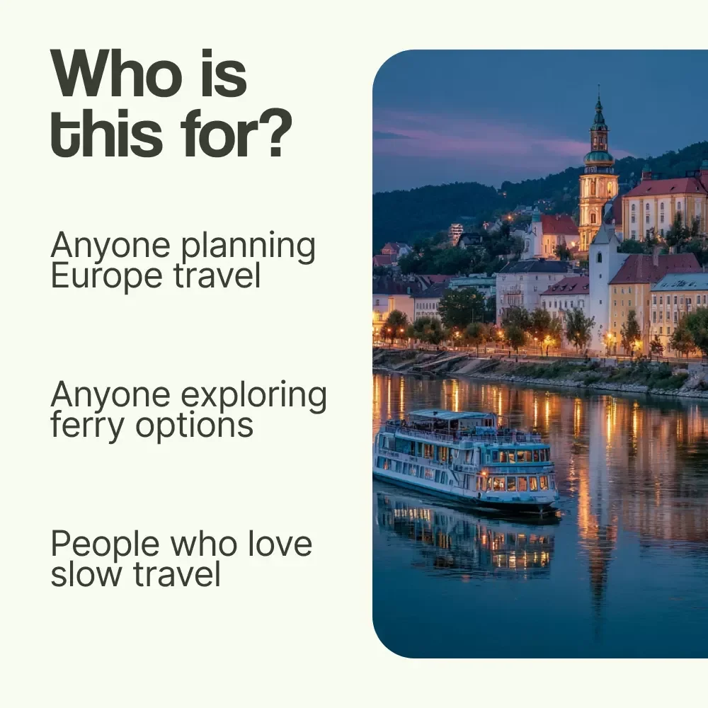 Ferry Adventures in Europe: Your Smooth Sailing Guide | How to Travel by Ferry in Europe eBook, Ferry Travel Planner, Europe Transport Guide, Digital Download