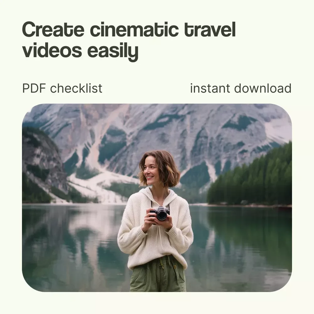 The Ultimate Travel Video Checklist | How to Film Travel Videos Guide, Cinematic Travel Vlog Planner, Content Creator Shot List & Editing Workflow