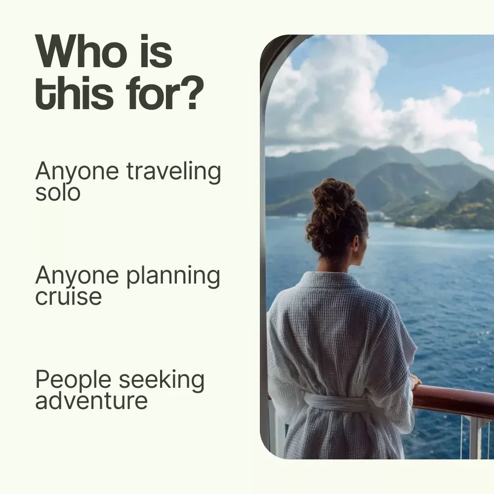 Solo Sailor’s Ultimate Cruise Line Checklist – Best Cruise Lines for Solo Travelers Digital Guide, Solo Travel Planner, Cruise Comparison Checklist