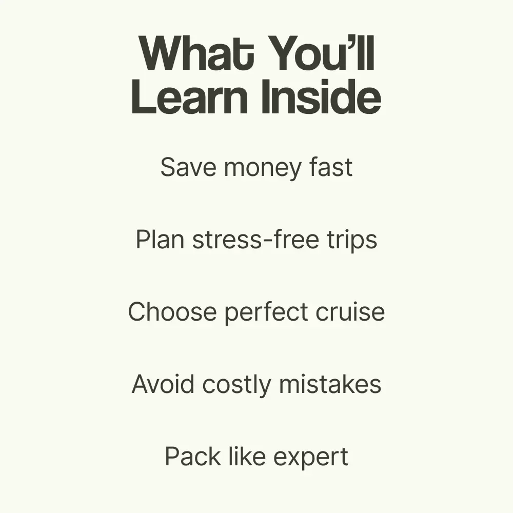 Smooth Sailing: Your Smart Guide to Planning the Perfect Cruise – Ultimate How to Plan a Cruise Vacation eBook, Cruise Planning Checklist & Budget Guide