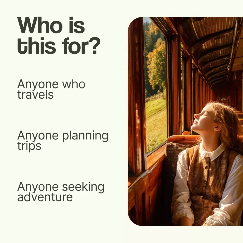 The Ultimate Scenic Train Travel Checklist – Scenic Train Travel Routes Planner, Rail Journey Guide, Travel Packing Checklist, Digital Download for Adventure Travelers