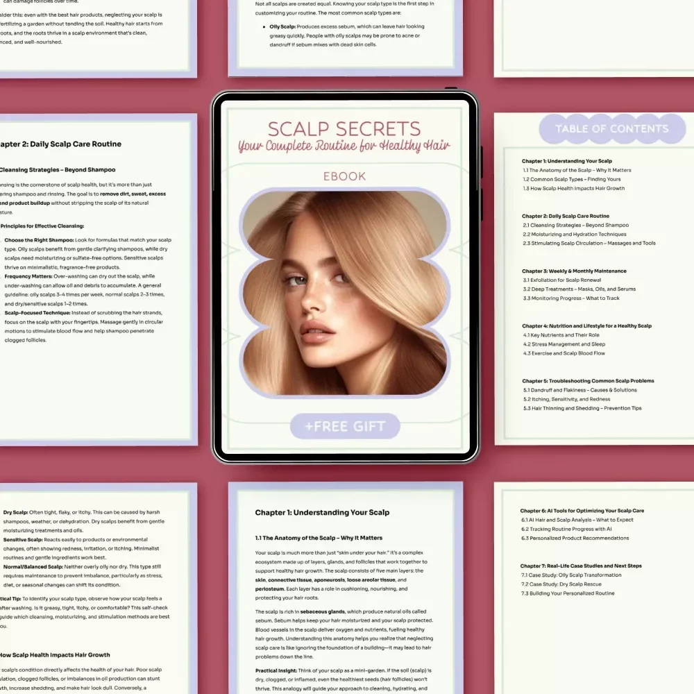 Scalp Secrets: Your Complete Routine for Healthy Hair – Ultimate scalp health routine eBook, Hair Growth Guide, Scalp Care, Digital Download