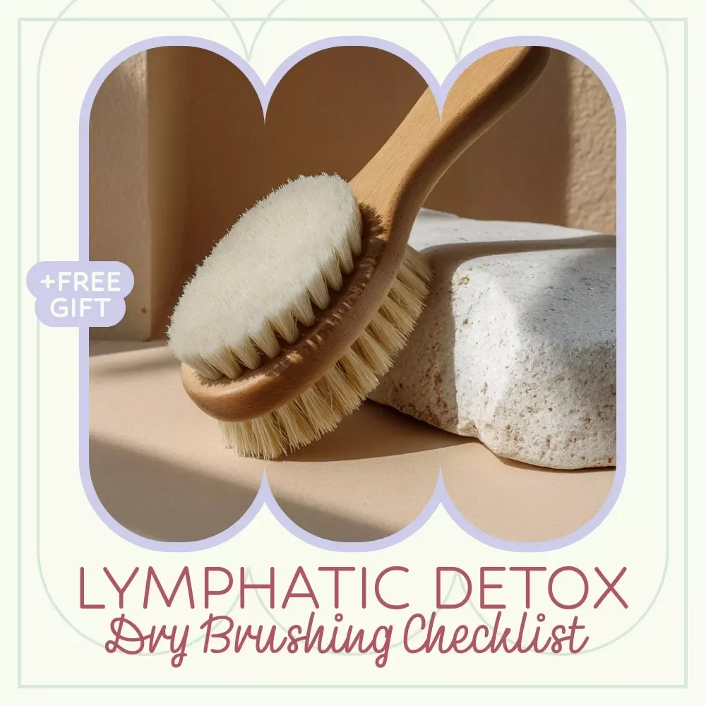 Lymphatic Detox: Dry Brushing Checklist – Easy Daily Routine Guide with Dry Brushing Technique for Lymphatic Drainage, Printable Self-Care Wellness Checklist