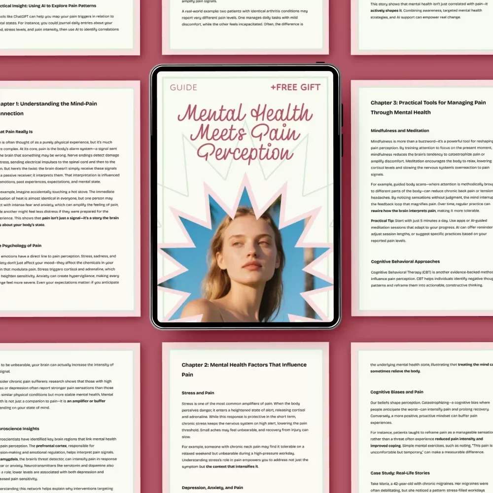 Mental Health Meets Pain Perception: How Mental Health Affects Pain Perception Guide | Digital Download eBook
