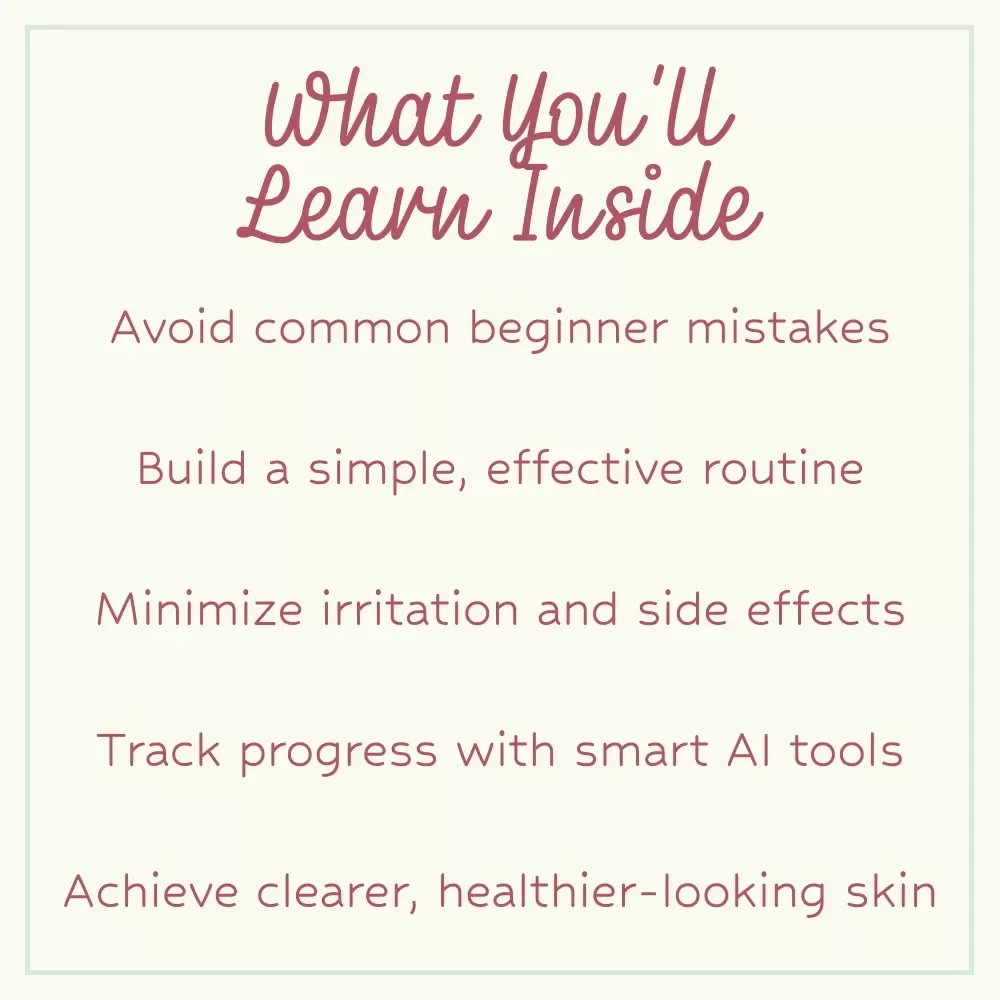 Start Your Tretinoin Journey with Confidence – tretinoin for beginners Guide, Skincare Routine eBook, Acne & Anti-Aging Digital Download