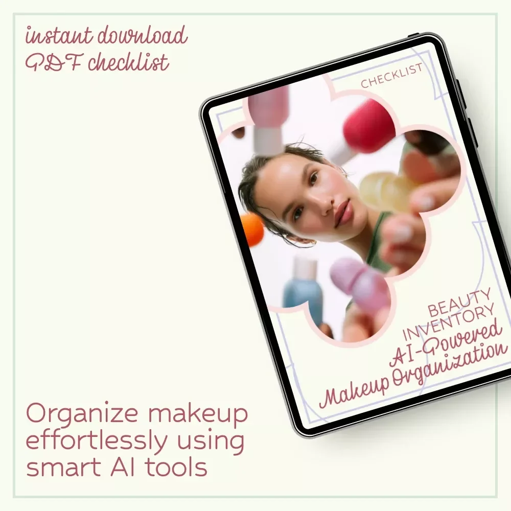 Beauty Inventory: AI-Powered Makeup Organization – Smart Checklist with AI Tools to Organize Your Makeup Collection, Digital Download for Beauty Lovers & Minimalists