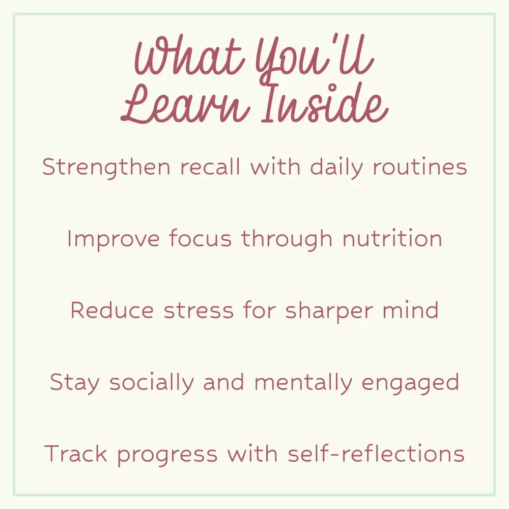The Cognitive Health Checklist for Lifelong Memory Support – Daily Habits, Brain Nutrition & Mental Fitness Guide for What Affects Memory as You Age