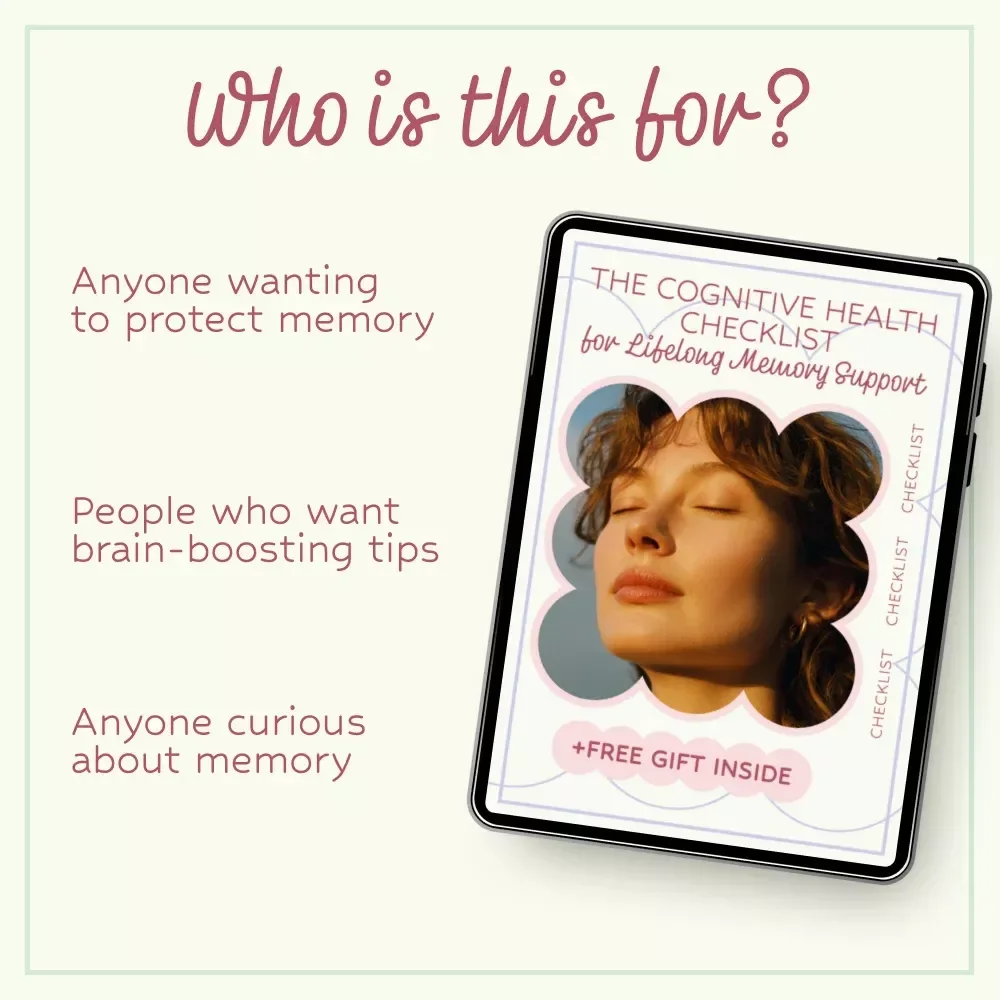 The Cognitive Health Checklist for Lifelong Memory Support – Daily Habits, Brain Nutrition & Mental Fitness Guide for What Affects Memory as You Age