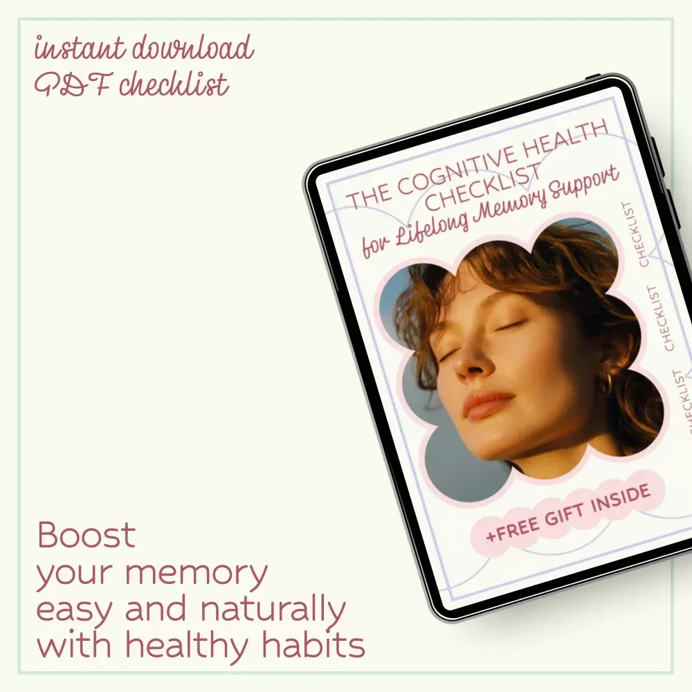 The Cognitive Health Checklist for Lifelong Memory Support – Daily Habits, Brain Nutrition & Mental Fitness Guide for What Affects Memory as You Age