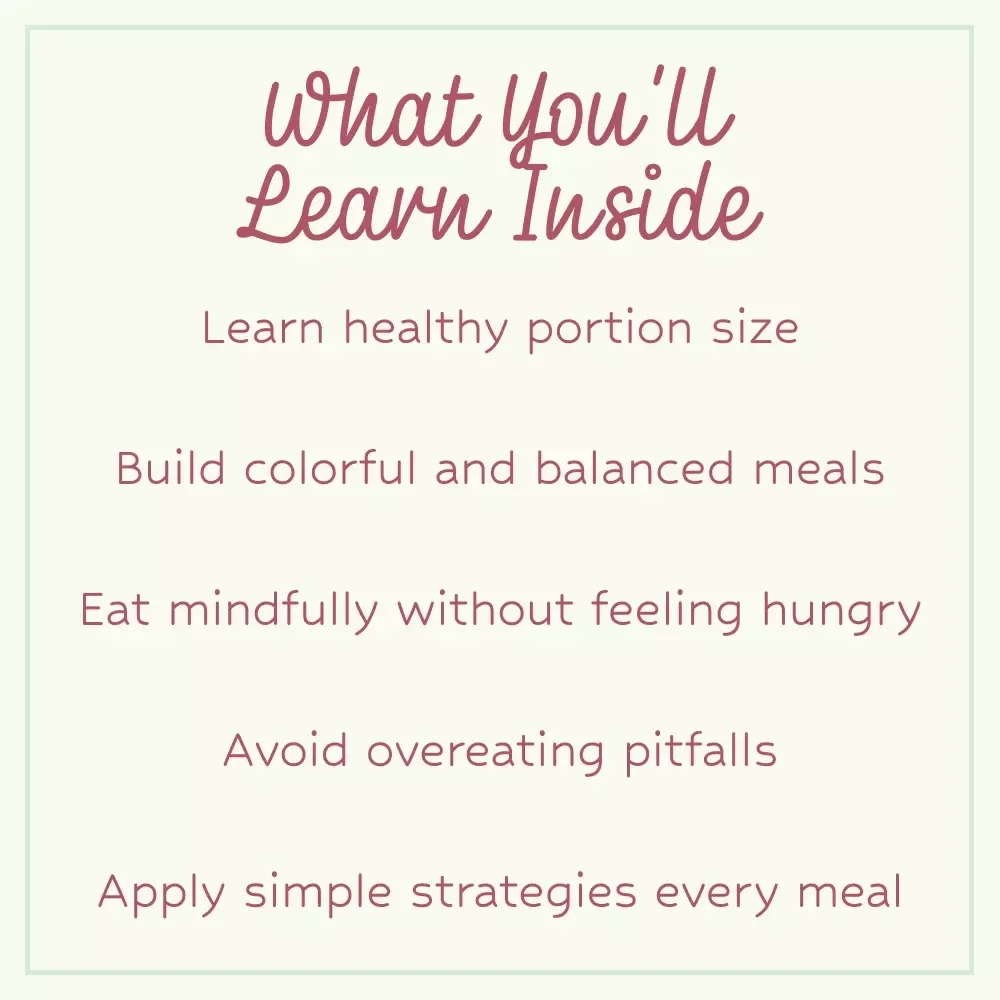 The Plate Balance Formula: Easy Checklist for How to Judge Healthy Portion Size