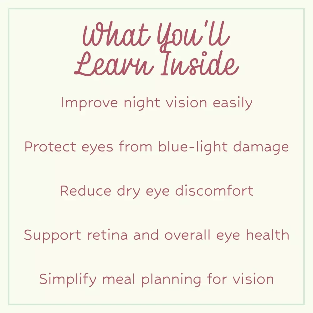 Eat Your Way to Eagle Vision – Eye Health Checklist | What Foods Support Eye Health Digital Guide