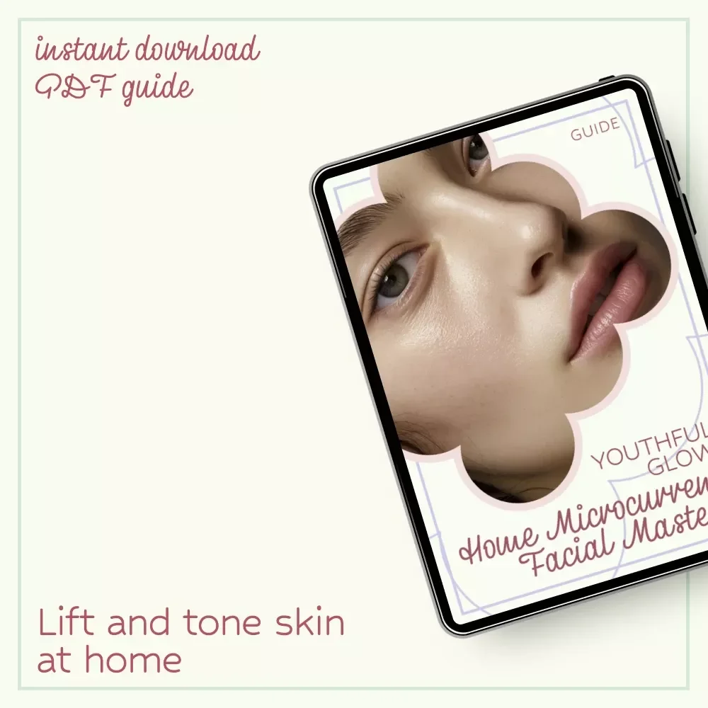 Youthful Glow: Home Microcurrent Facial Mastery – Microcurrent Facial at Home Guide, DIY Skin Lifting & Toning eBook, Anti-Aging Facial Routine Download