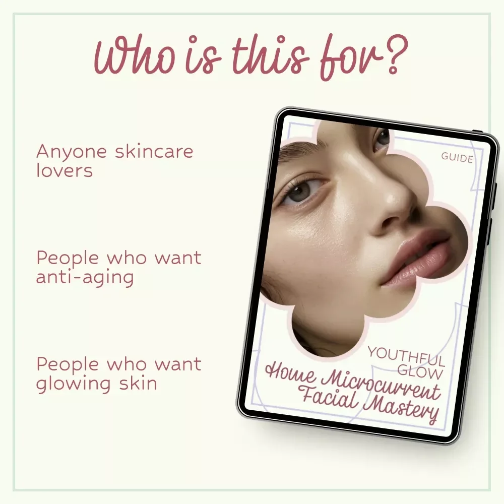 Youthful Glow: Home Microcurrent Facial Mastery – Microcurrent Facial at Home Guide, DIY Skin Lifting & Toning eBook, Anti-Aging Facial Routine Download