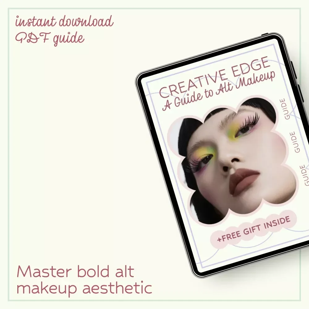 Creative Edge: A Guide to Alt Makeup | Alt Makeup Aesthetic Digital Download, Alternative Beauty Guide, Creative Makeup Styles eBook