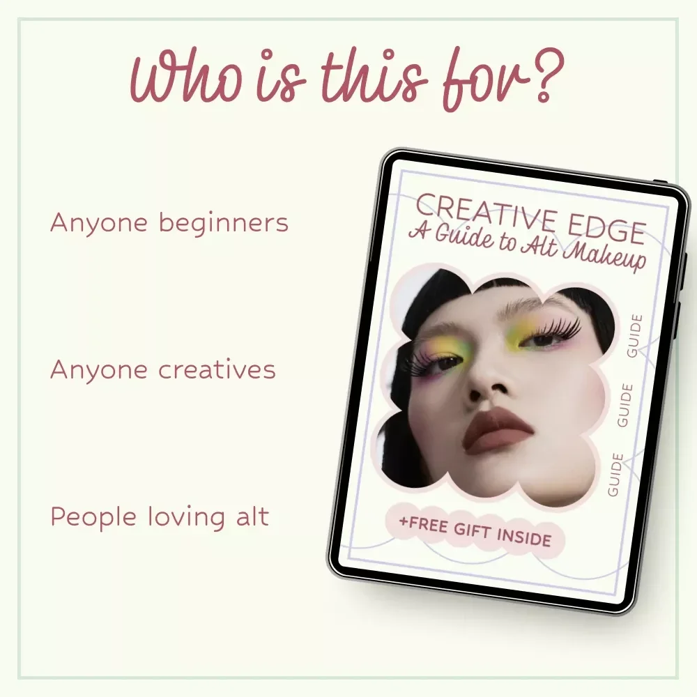 Creative Edge: A Guide to Alt Makeup | Alt Makeup Aesthetic Digital Download, Alternative Beauty Guide, Creative Makeup Styles eBook