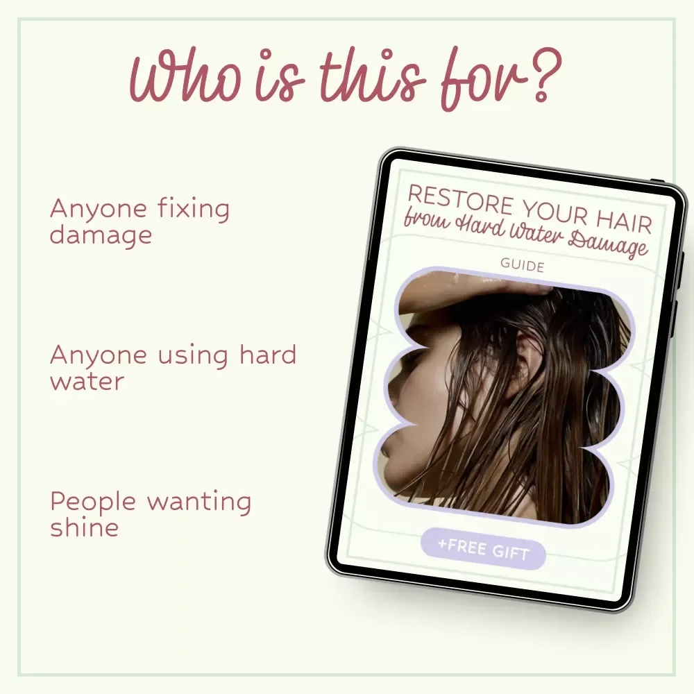 Restore Your Hair from Hard Water Damage – Complete Guide & Hard Water Hair Damage Fix eBook for Stronger, Healthier Hair Naturally