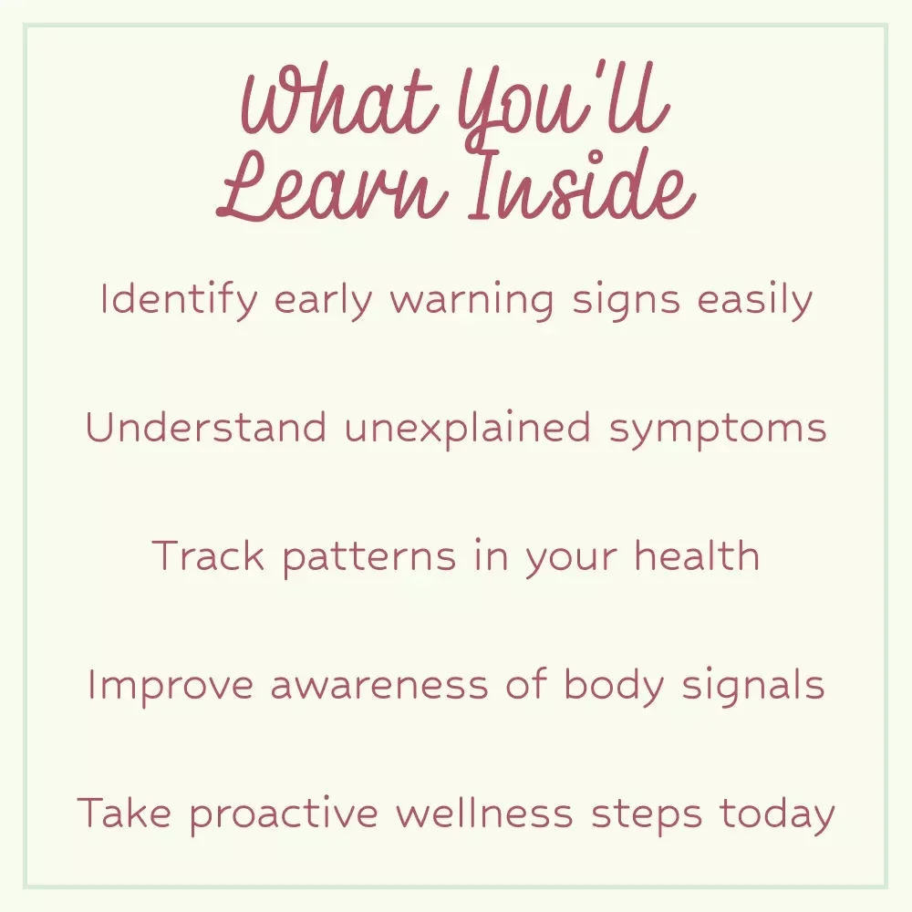 Hidden in Plain Sight: Signs of Chronic Inflammation Checklist | Identify Early Signs of Chronic Inflammation, Health Tracker, Wellness Self-Check Guide