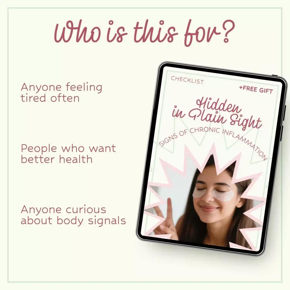 Hidden in Plain Sight: Signs of Chronic Inflammation Checklist | Identify Early Signs of Chronic Inflammation, Health Tracker, Wellness Self-Check Guide