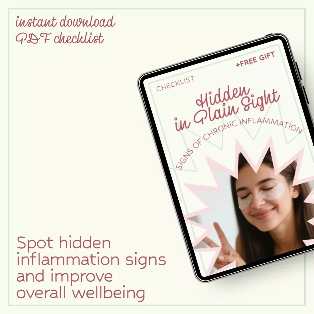 Hidden in Plain Sight: Signs of Chronic Inflammation Checklist | Identify Early Signs of Chronic Inflammation, Health Tracker, Wellness Self-Check Guide