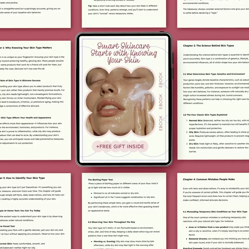 Smart Skincare Starts with Knowing Your Skin – A Complete Guide on how to find your skin type for Personalized Skincare Success