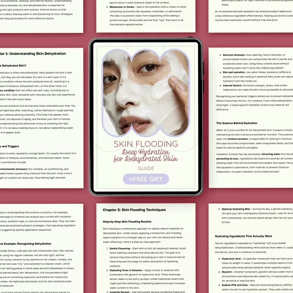 Skin Flooding: Deep Hydration for Dehydrated Skin – Complete Guide to Skin Flooding for Dehydrated Skin, Hydration Routine, Skincare Techniques eBook