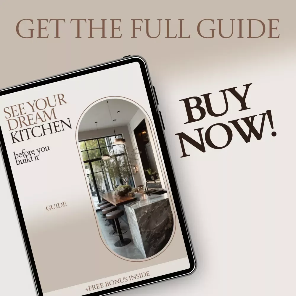 See Your Dream Kitchen Before You Build It – AI to Visualize Kitchen Colors and Finishes Guide, Kitchen Design eBook, Remodel Planning Checklist