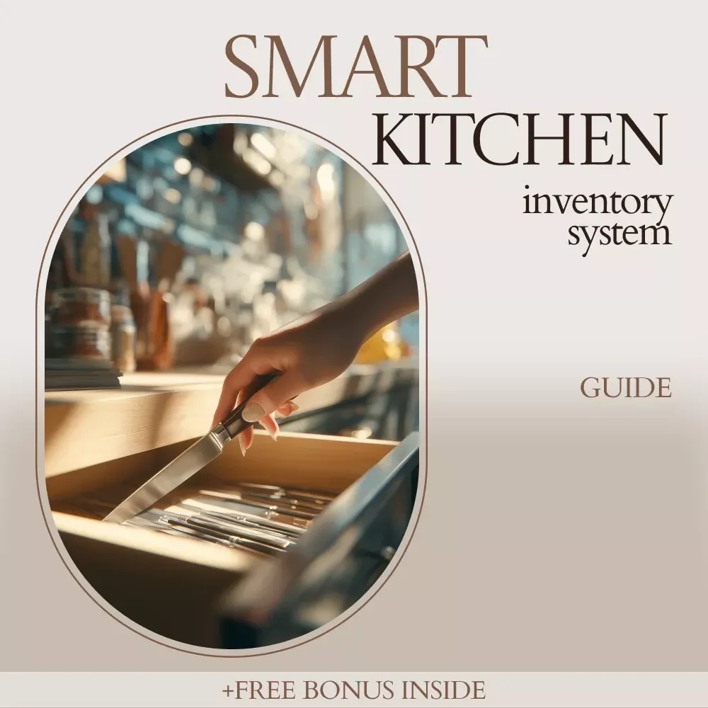 Smart Kitchen Inventory System | Kitchen Inventory Tracker Guide, AI-Powered Pantry Organizer eBook, Food Storage Checklist, Meal Planning & Smart Restocking System
