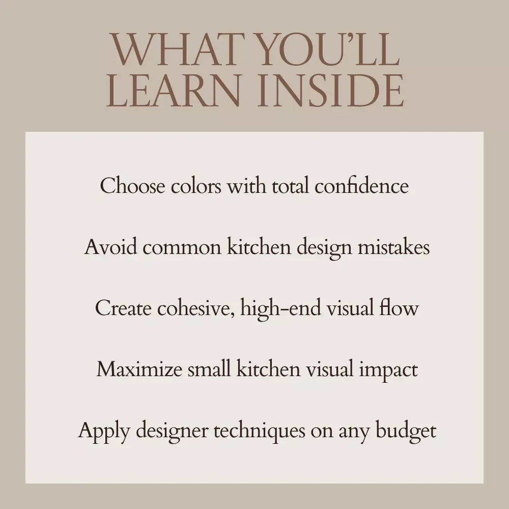 Drench Your Kitchen in Color and Fall in Love Again | Kitchen Color Drenching eBook Guide for Bold, Cohesive Kitchen Design & Styling