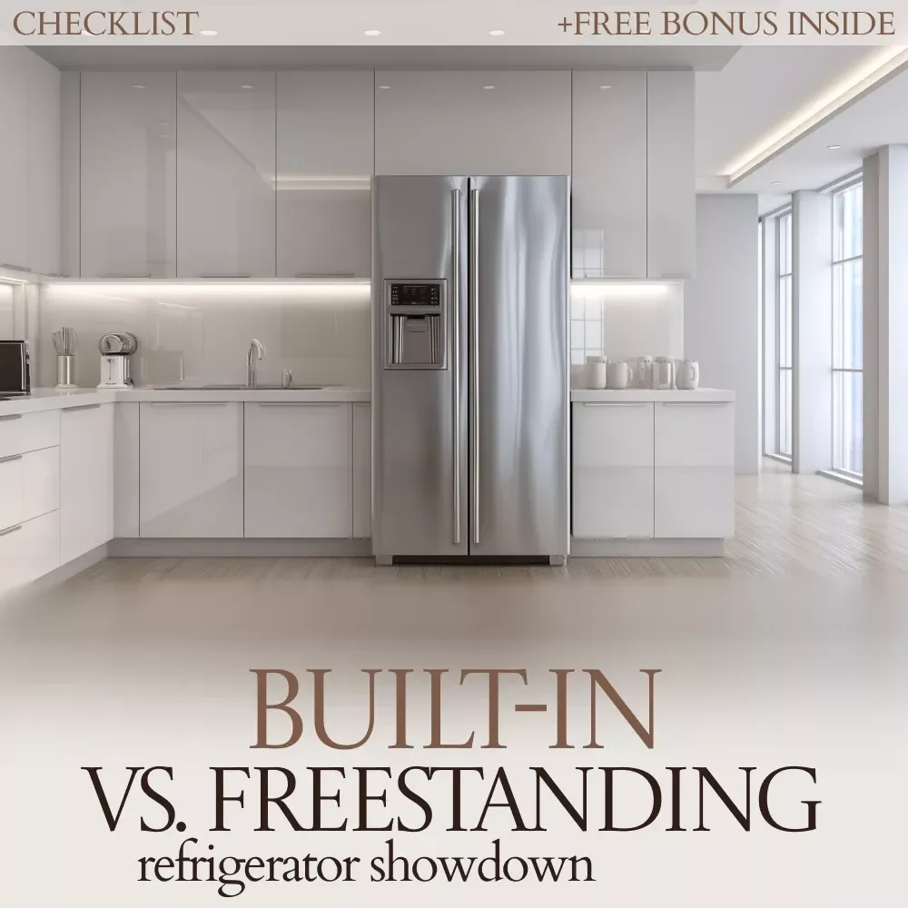 Built-In vs. Freestanding Refrigerator Showdown: The Ultimate Checklist for Your Kitchen Decision