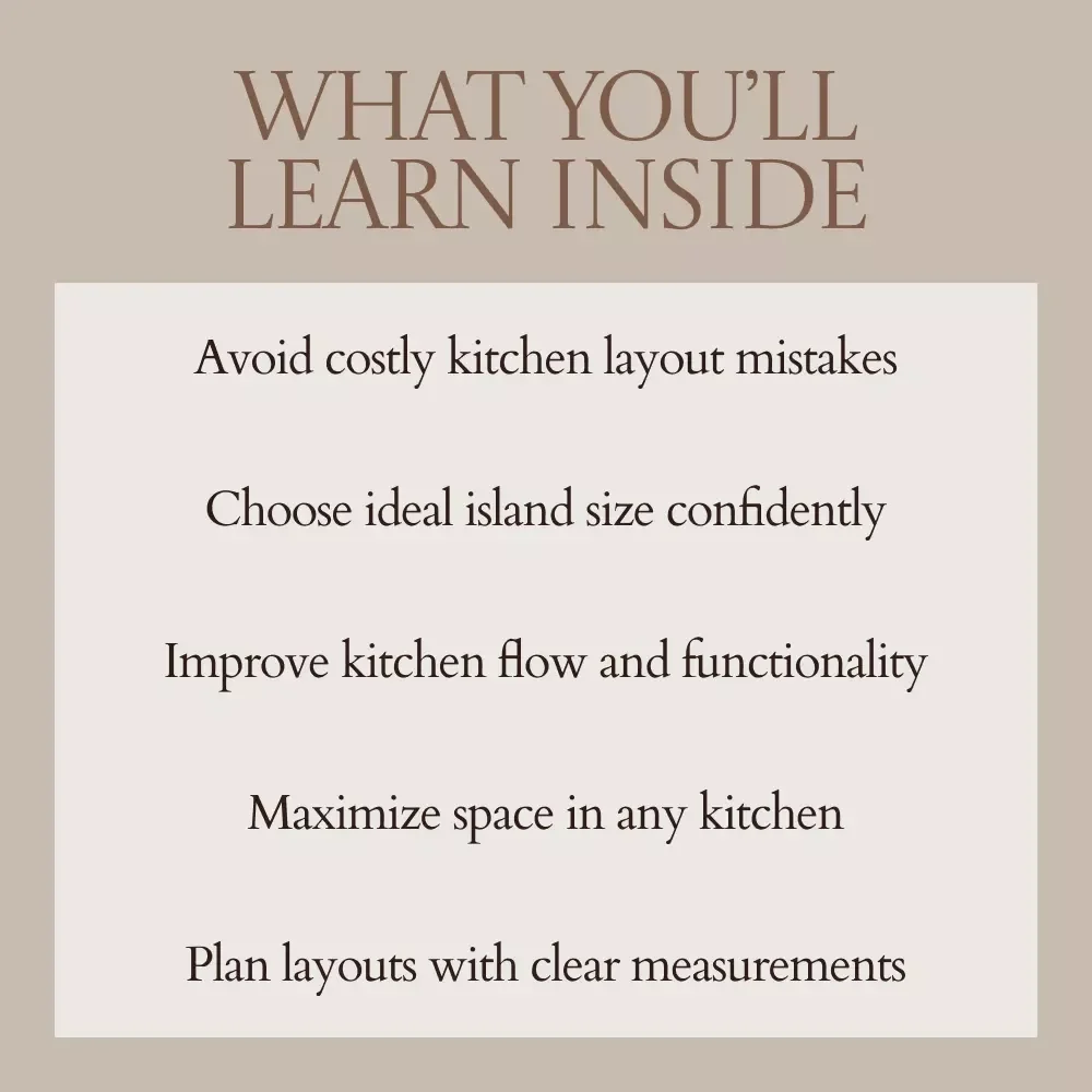Find Your Perfect Kitchen Island Fit – Complete Kitchen Island Size Guide for Layout Planning, Dimensions, and Space Optimization