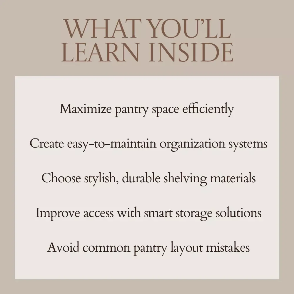 Turn Your Walk In Pantry Into a Space You Actually Love | Walk In Pantry Shelving Ideas Guide for Smart Layouts, Storage Solutions & Stylish Organization