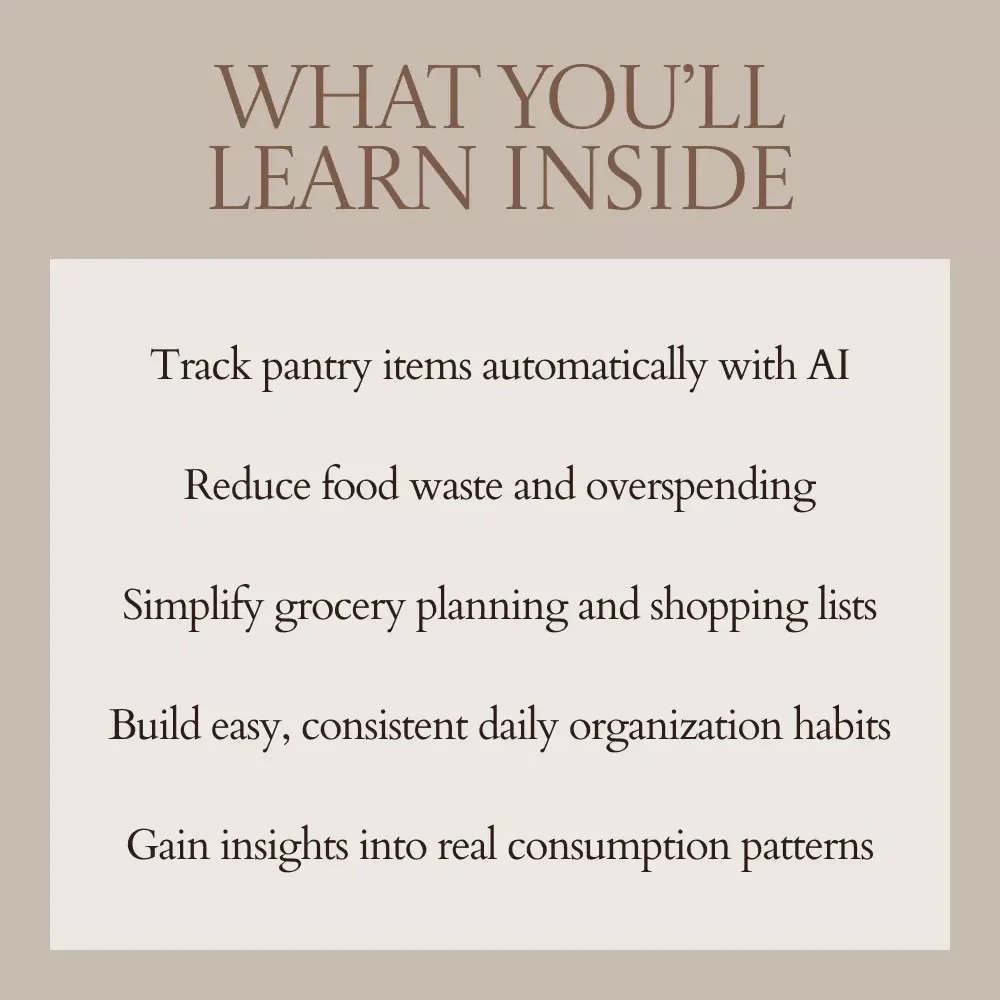 Pantry Flow With AI That Actually Works – Smart Kitchen Organization eBook | AI Tools for Pantry Inventory Tracking Guide | Digital Download for Efficient Grocery & Food Management