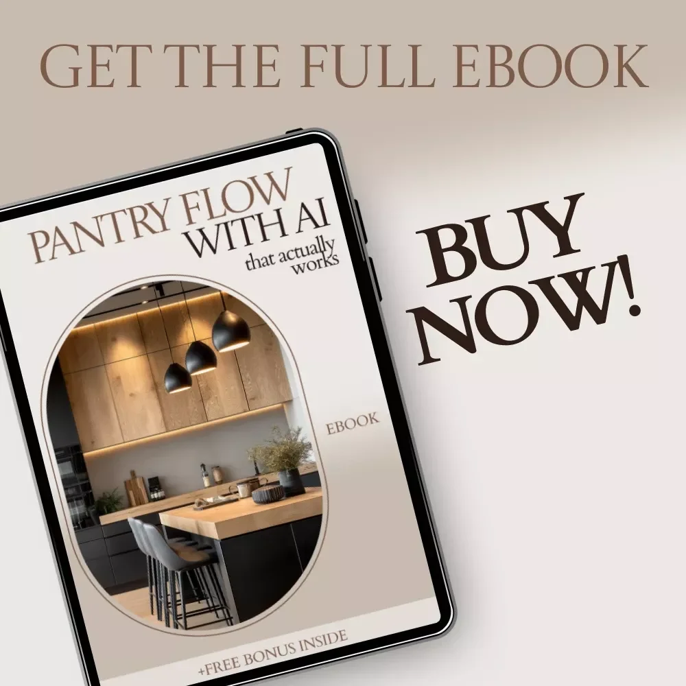 Pantry Flow With AI That Actually Works – Smart Kitchen Organization eBook | AI Tools for Pantry Inventory Tracking Guide | Digital Download for Efficient Grocery & Food Management