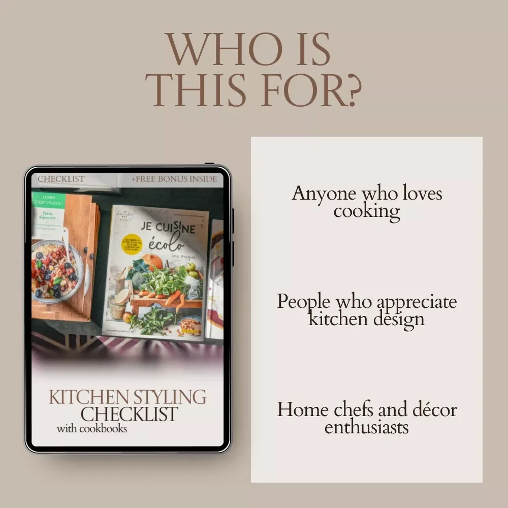 Kitchen Styling Checklist with Cookbooks – Create a Beautiful, Organized Cooking Space