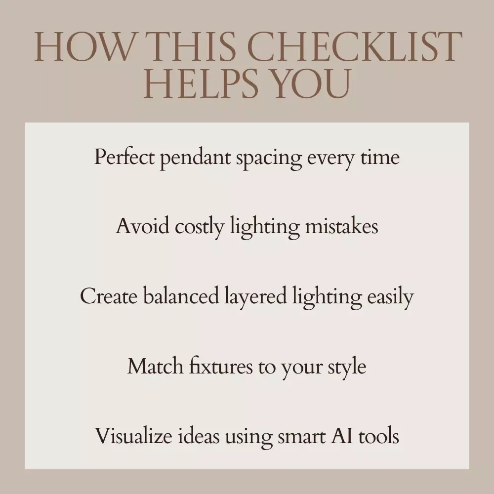 Kitchen Island Lighting Checklist – Smart Kitchen Island Lighting Ideas, Pendant Spacing Guide, Designer Lighting Layout Planner