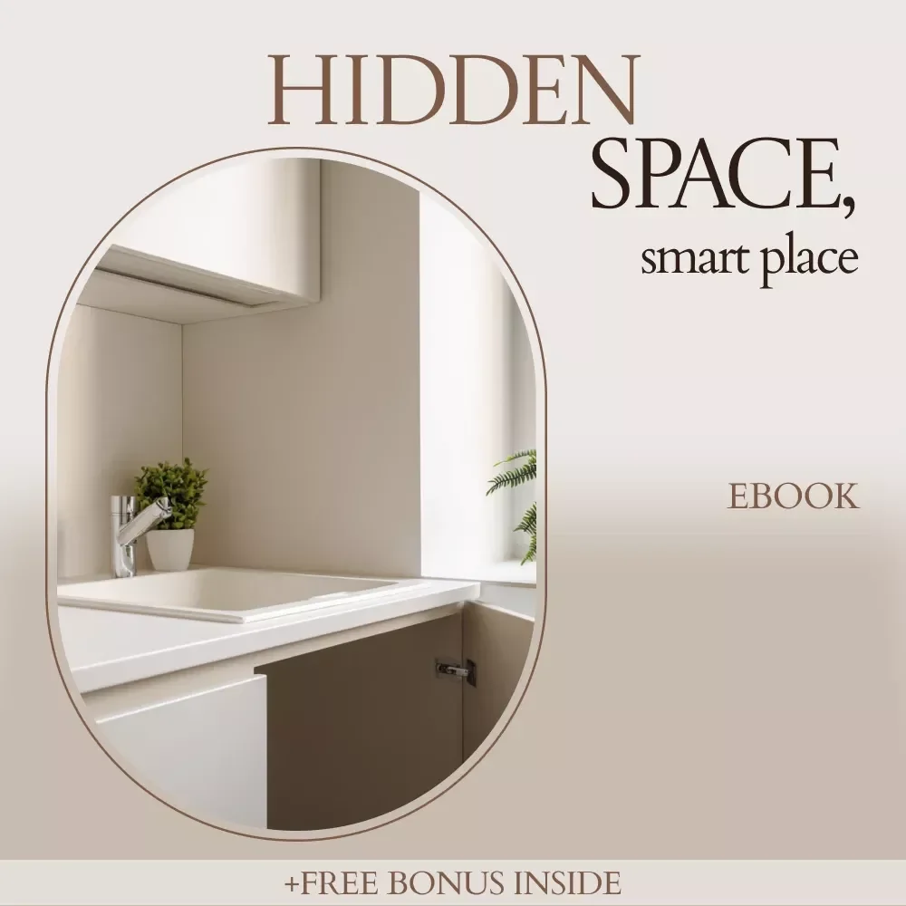 Hidden Space, Smart Place – Under Sink Organization eBook Guide, Small Space Storage Solutions, Declutter Checklist, Home Organization Digital Download