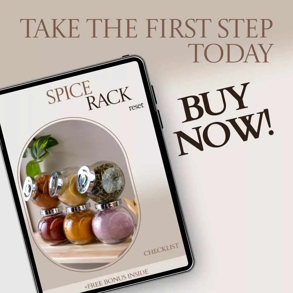 Spice Rack Reset – Ultimate spice rack organization Checklist for a Clean, Functional, and Beautiful Kitchen Setup