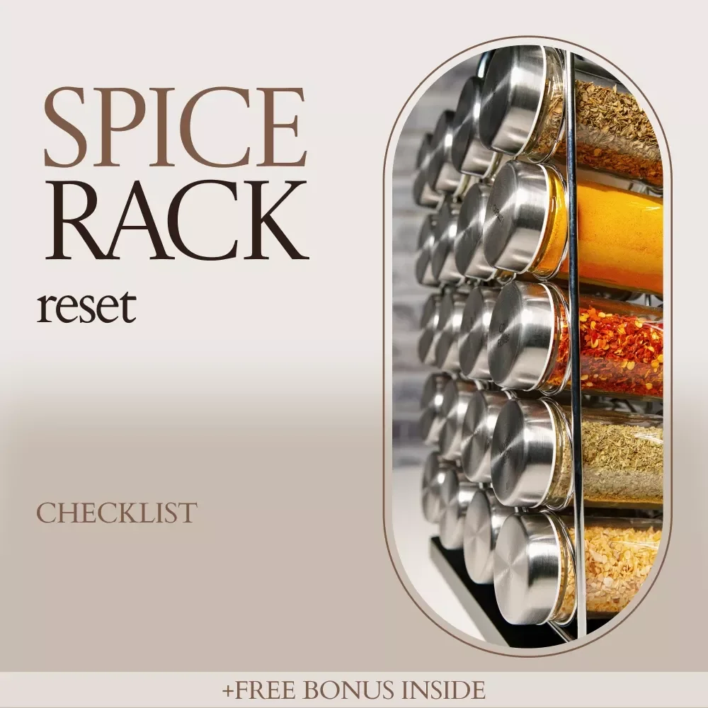 Spice Rack Reset – Ultimate spice rack organization Checklist for a Clean, Functional, and Beautiful Kitchen Setup