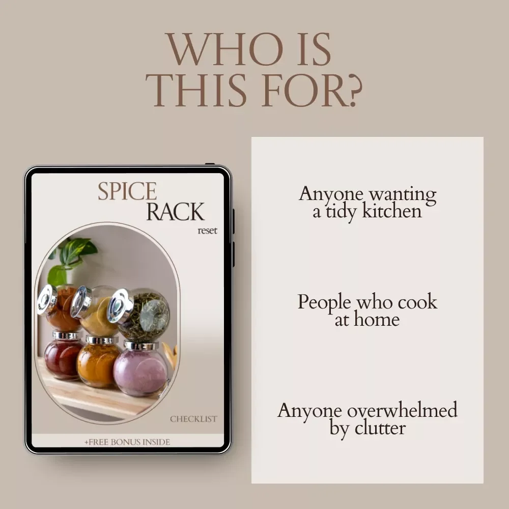Spice Rack Reset – Ultimate spice rack organization Checklist for a Clean, Functional, and Beautiful Kitchen Setup
