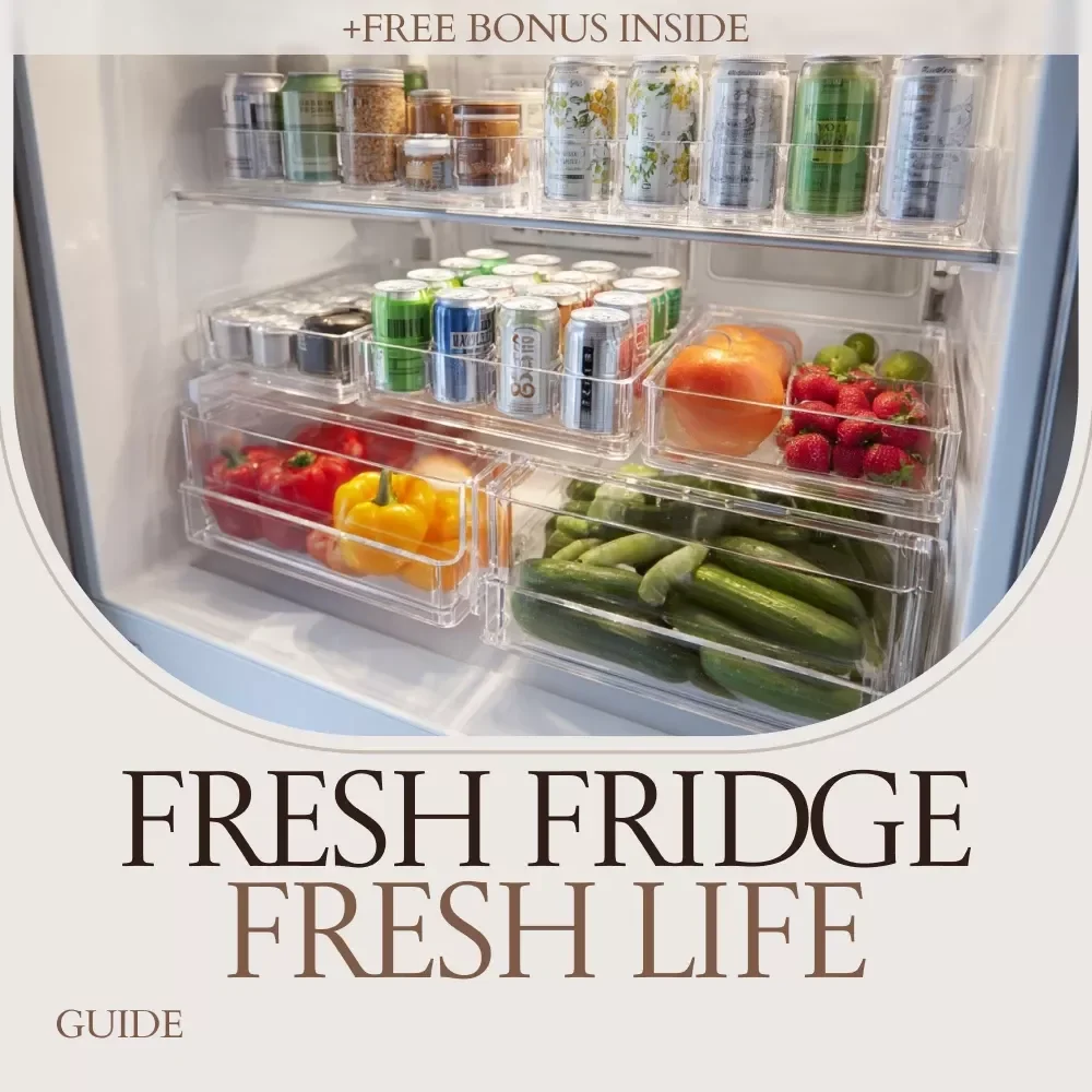 Fresh Fridge Fresh Life – Ultimate Refrigerator Organization Guide, Kitchen Declutter eBook, Smart Fridge System & Food Storage Checklist