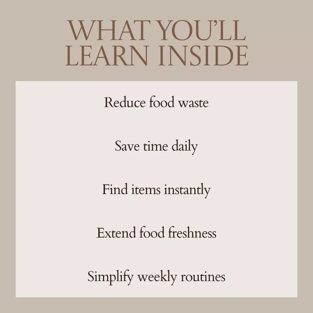Fresh Fridge Fresh Life – Ultimate Refrigerator Organization Guide, Kitchen Declutter eBook, Smart Fridge System & Food Storage Checklist