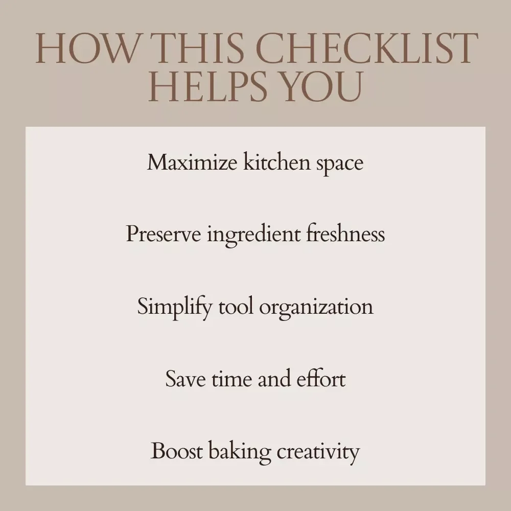 Stress-Free Baking Supplies Storage Checklist: Ultimate Guide for Kitchen Organization