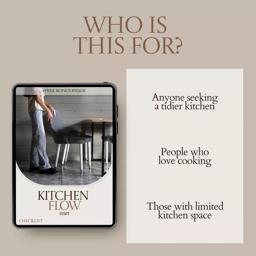 Kitchen Flow Reset: A Handy Checklist to Organize Your Kitchen for Accessibility