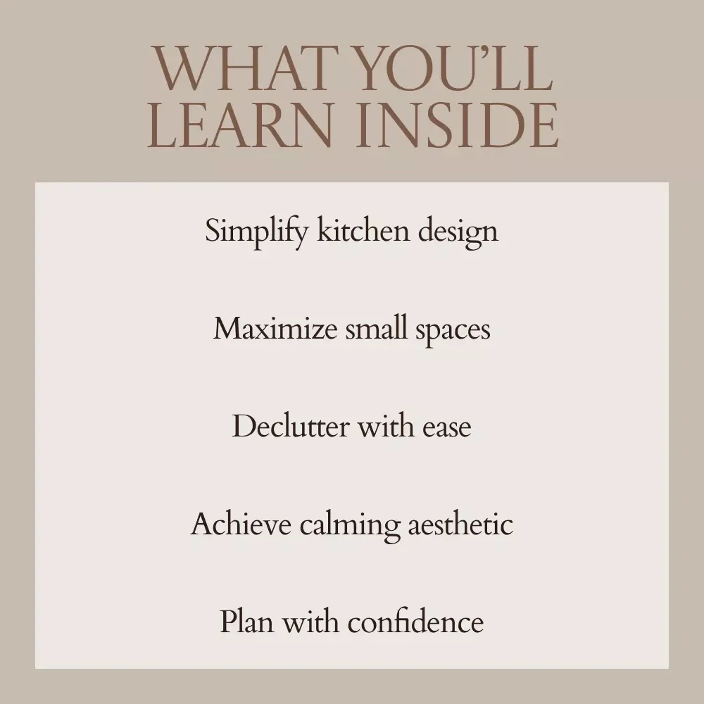 Your Japandi Kitchen Sanctuary – Japandi Style Kitchen Guide, Minimalist Kitchen Design eBook, Scandinavian Japanese Kitchen Checklist & Layout Planner