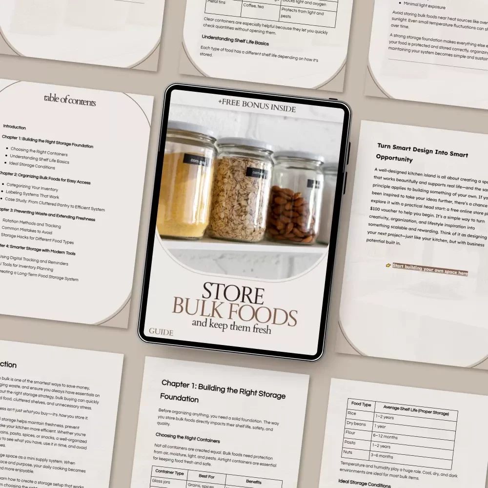 Store Bulk Foods and Keep Them Fresh: Ultimate Guide to Storing Bulk Foods, Preventing Waste, and Organizing Your Pantry