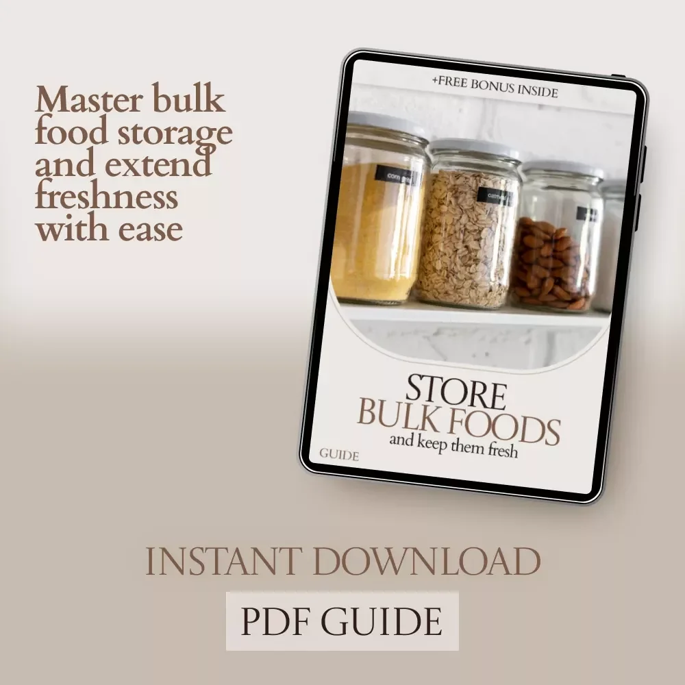 Store Bulk Foods and Keep Them Fresh: Ultimate Guide to Storing Bulk Foods, Preventing Waste, and Organizing Your Pantry