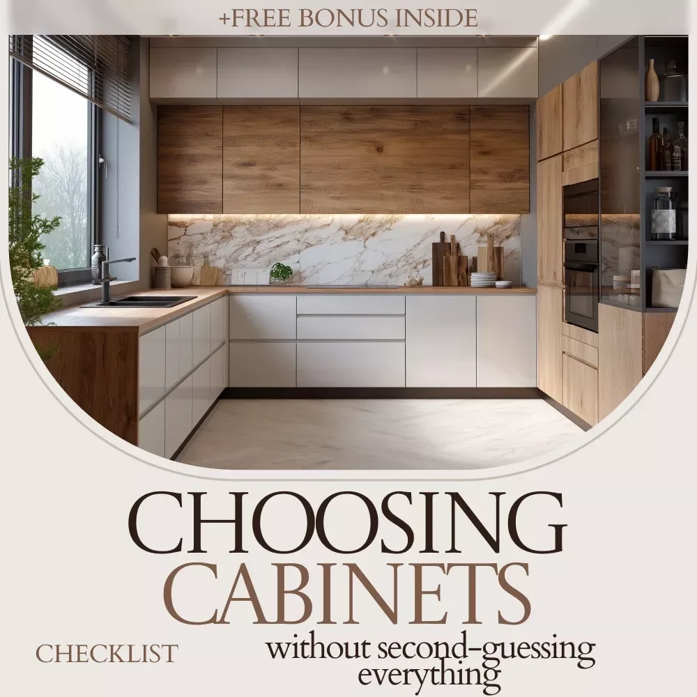 Choosing Cabinets Without Second-Guessing Everything | Shaker Cabinets vs Slab Kitchen Decision Checklist, Cabinet Style Guide, Remodel Planning Tool