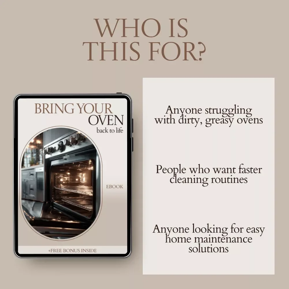 Bring Your Oven Back to Life – The Ultimate Guide on How to Deep Clean Oven | Step-by-Step Cleaning eBook, Kitchen Cleaning Checklist, Home Care Digital Download