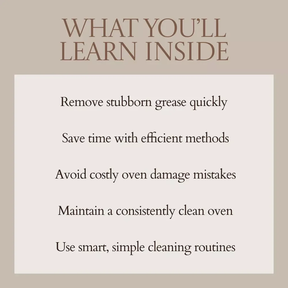 Bring Your Oven Back to Life – The Ultimate Guide on How to Deep Clean Oven | Step-by-Step Cleaning eBook, Kitchen Cleaning Checklist, Home Care Digital Download