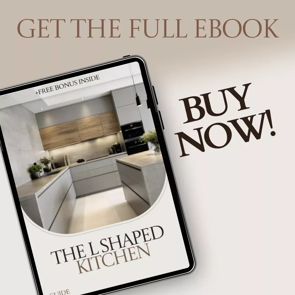 The L Shaped Kitchen – Complete l shaped kitchen design Guide for Functional Layouts, Smart Planning & Modern Kitchen Styling (Digital Download)